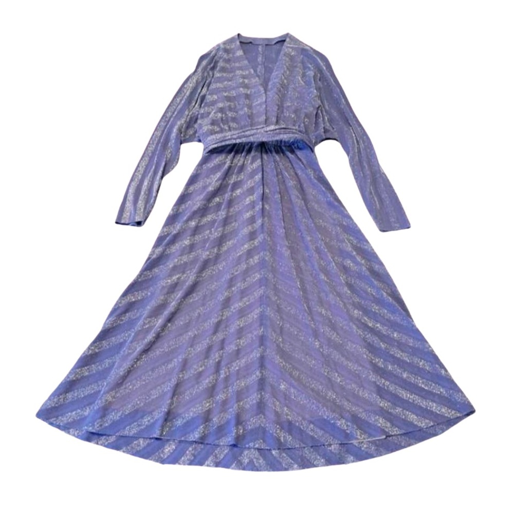 Vintage Jill Richards Purple Striped Dress